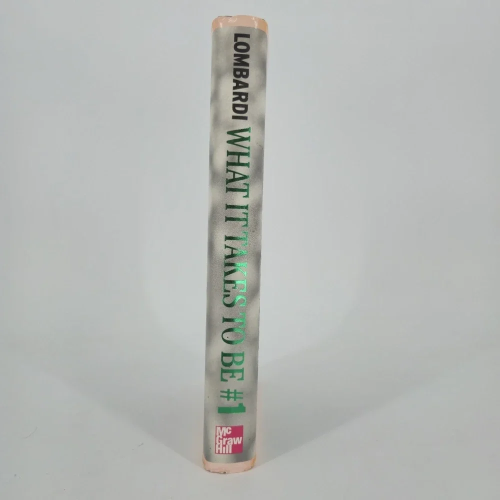 What It Takes To Be #1 Vince Lombardi Jr First Edition Hardcover DJ 2001 Leader